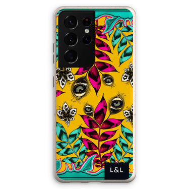 Abstract Botanical Leopard Print Eco Phone Case